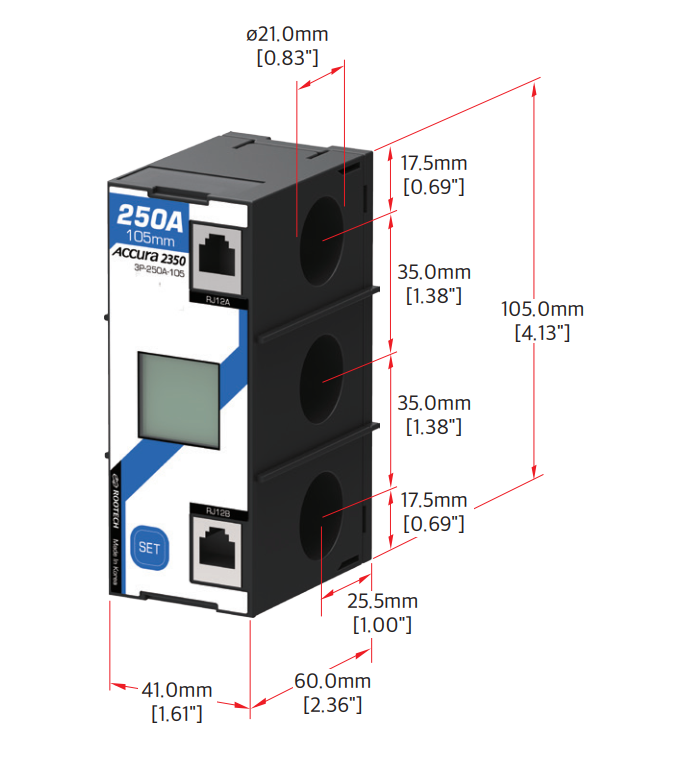 Biến dòng Accura 2350-3P-250A-105 Rootech - Hải Phòng Tech