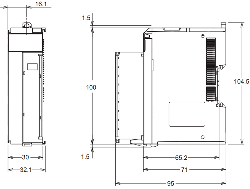 Module input NX-ID5142-1 Omron NX-ID5142-1 Kích thước