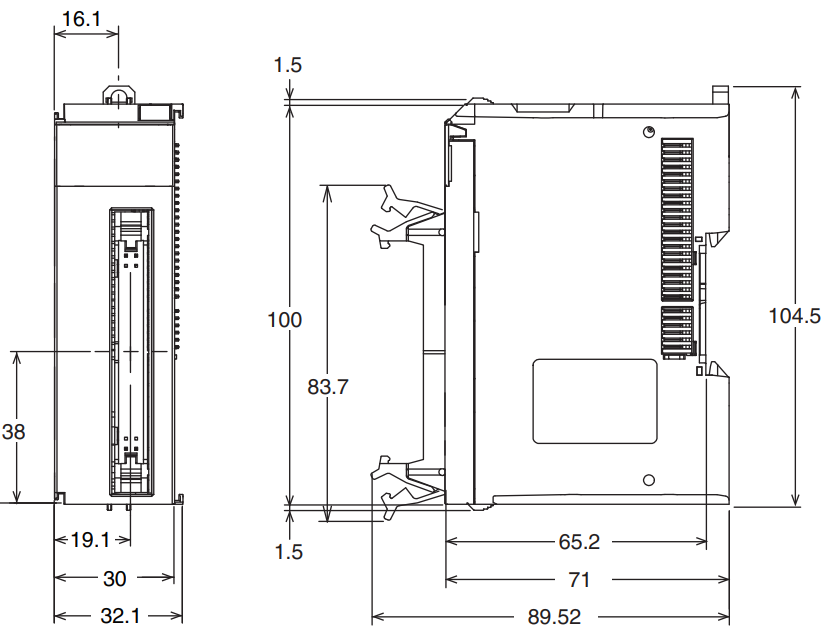 NX-ID6142-5 Kích thước