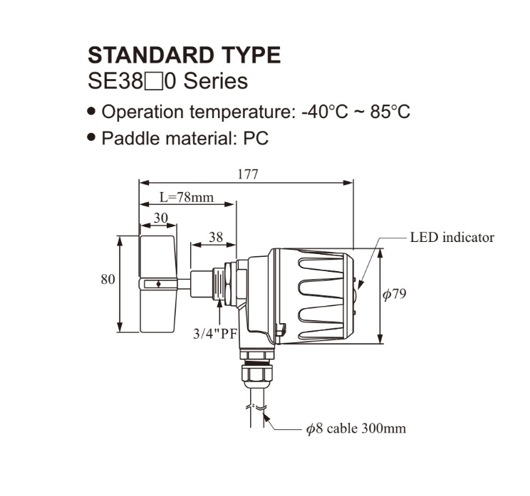 SE3810 Kích thước