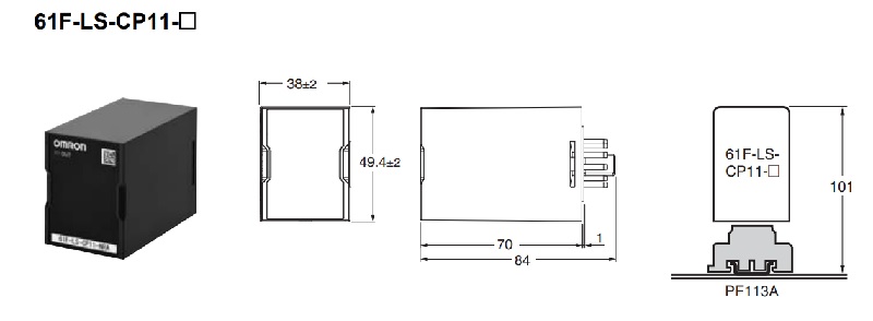 61F-LS-CP11-BTC Kích thước