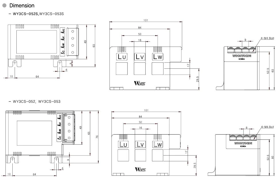 3Phase (MCCB set type) WY3CS-053 | Hải Phòng Tech