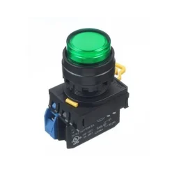 Nút nhấn giữ IDEC YW1L-A2E11Q4G 1NO+1NC 22mm 24V (Xanh lá)