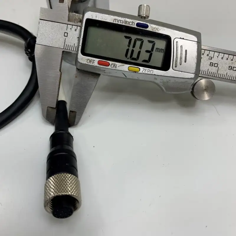 Cáp Điều Khiển CCB-M12X12FS Dài 0.6M 2ft IO Trigger Power 24V+I/O+RS-232 Cable M12 A-Code 12 Pin Female to 12 Core Bare Wire Open End For Cognex Industrial Barcode Camera Reader